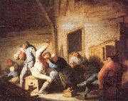 Ostade, Adriaen van Peasants Making Merry in a Tavern Sweden oil painting artist